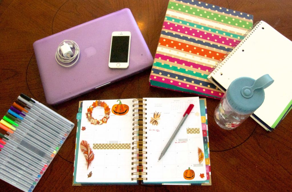 What's in my college backpack - see what I take with me for a fun and productive day around campus!- Sara Laughed