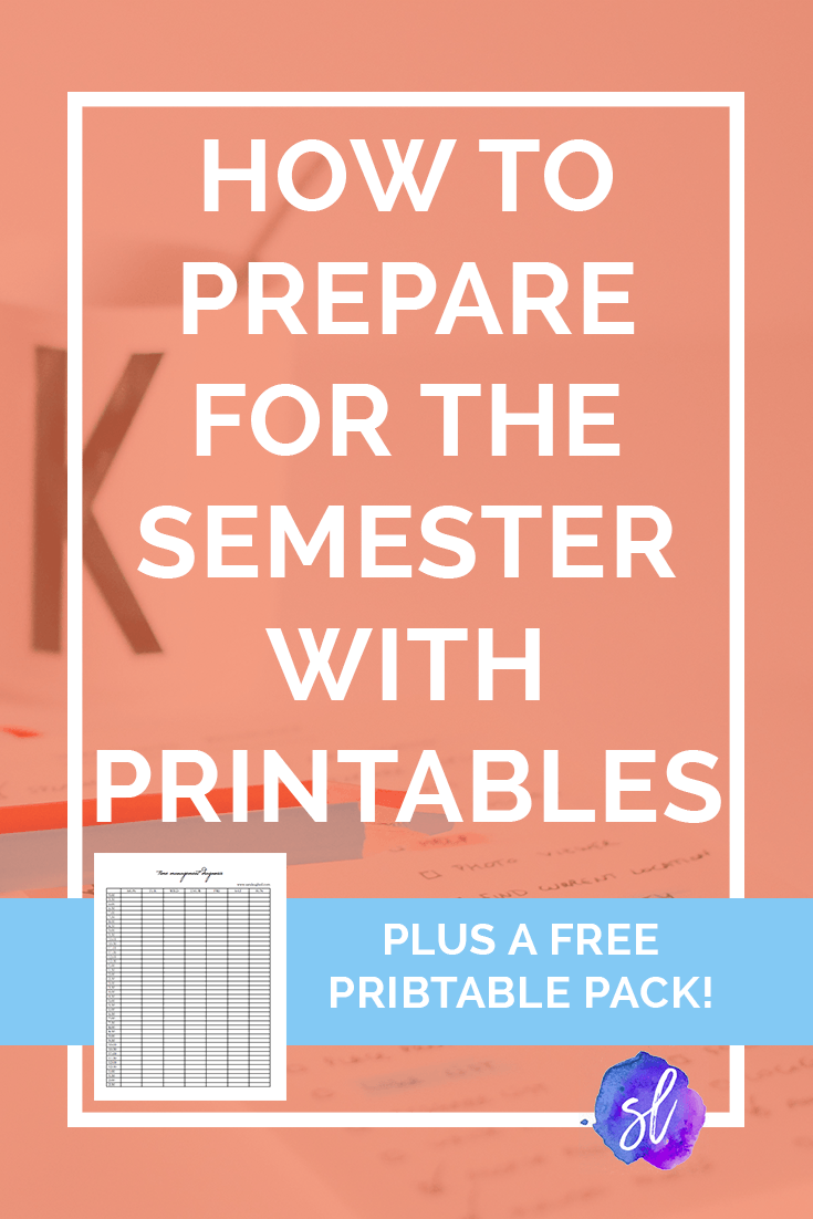 Three free printables you can use to prepare for your semester! This guide will show you how. Save now and click through to read the full article!