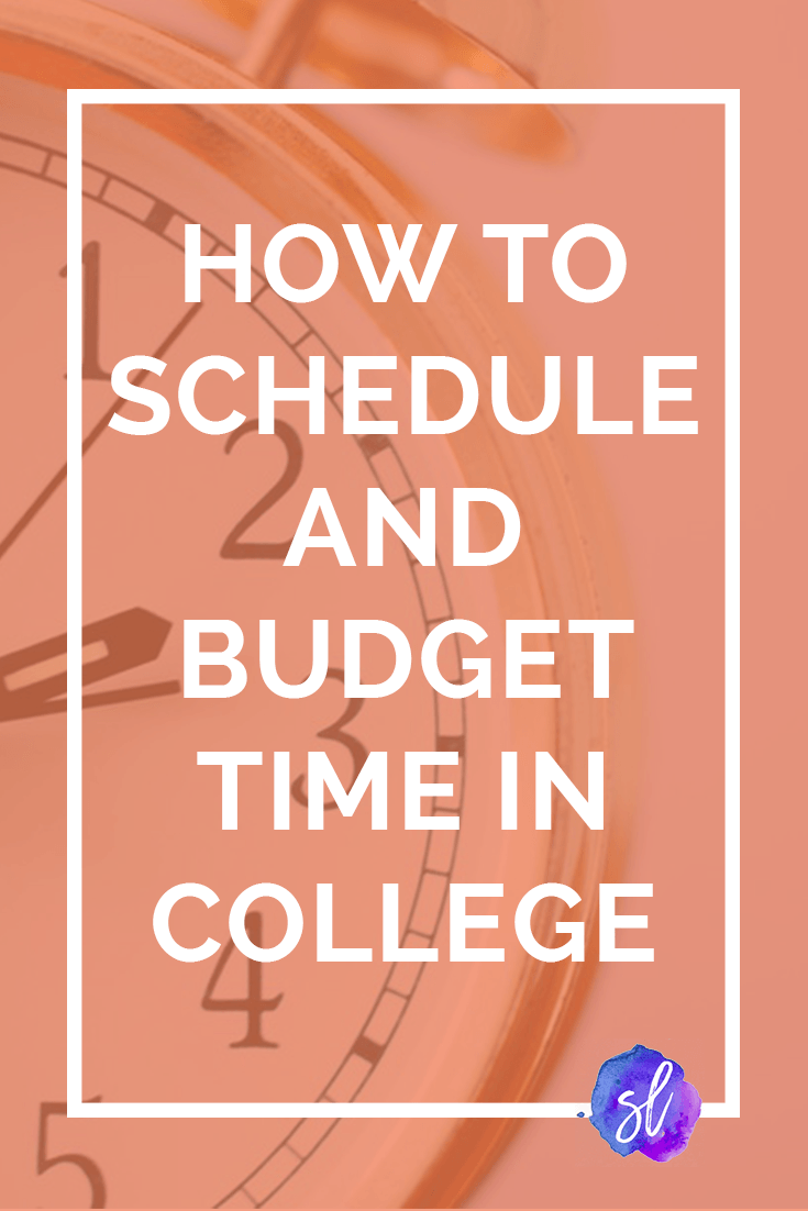 Learn how to budget your time in college in a few simple steps! Takes less than 10 minutes, and it'll change your life! College tips by Sara Laughed