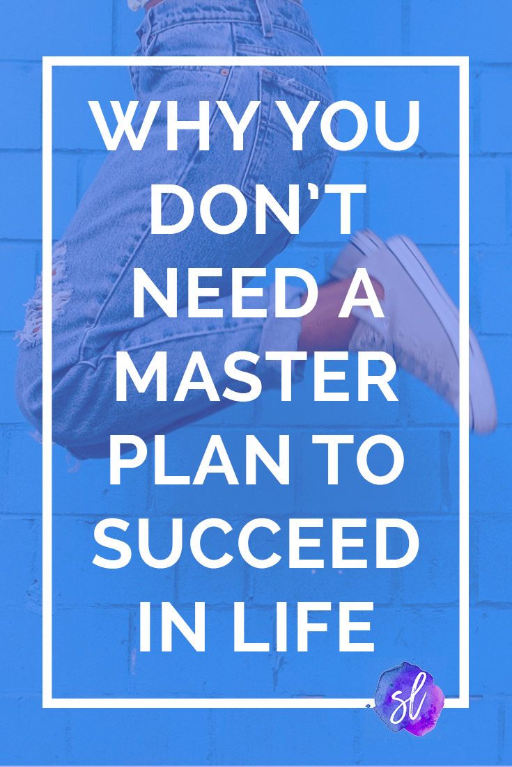 A college senior gives her reason for not needing a master plan. This really made me think.