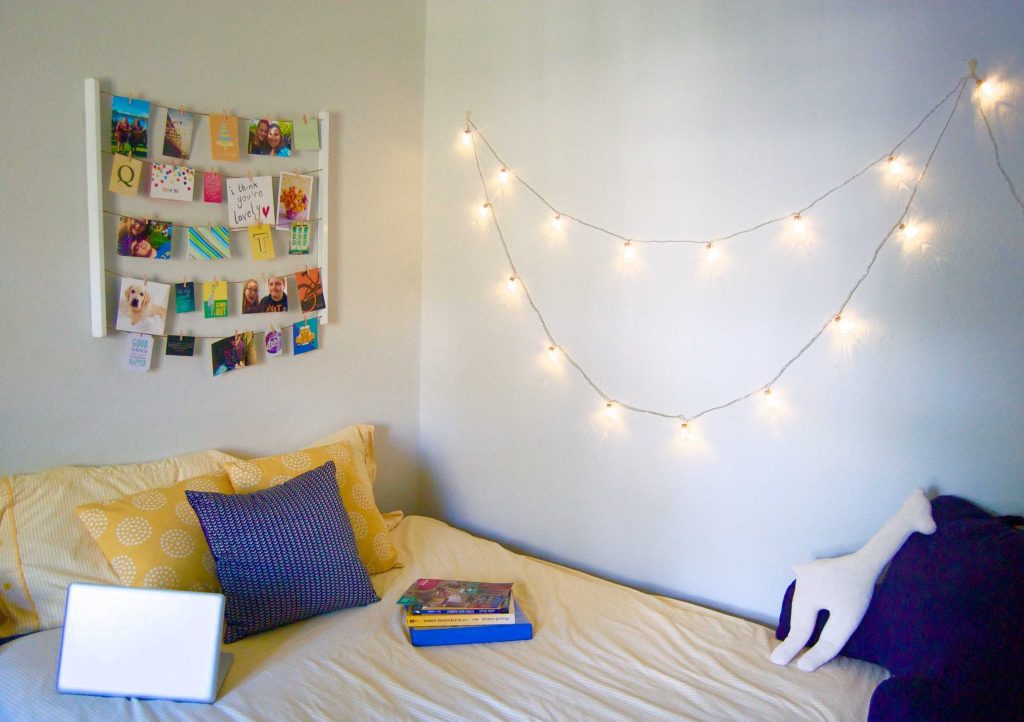 My dorm style is colorful, feminine, and fun! Check out my favorite picks from Bed Bath and Beyond's college dorm selection, and read on about how I'm decorating my dorm! | Sara Laughed #ad #BedBathAndBeyond