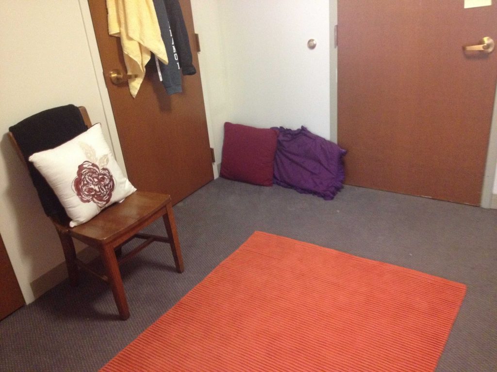 Sara Laughed's first-year dorm room!