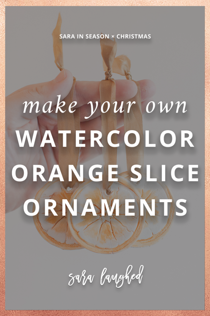 Try These DIY Watercolor Orange Slice Ornaments