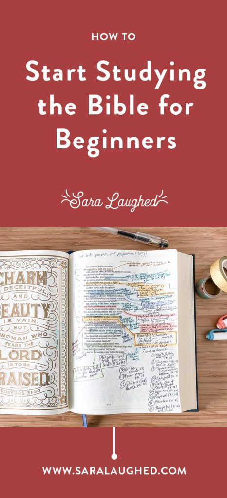 How to Start Studying the Bible — Sara Laughed