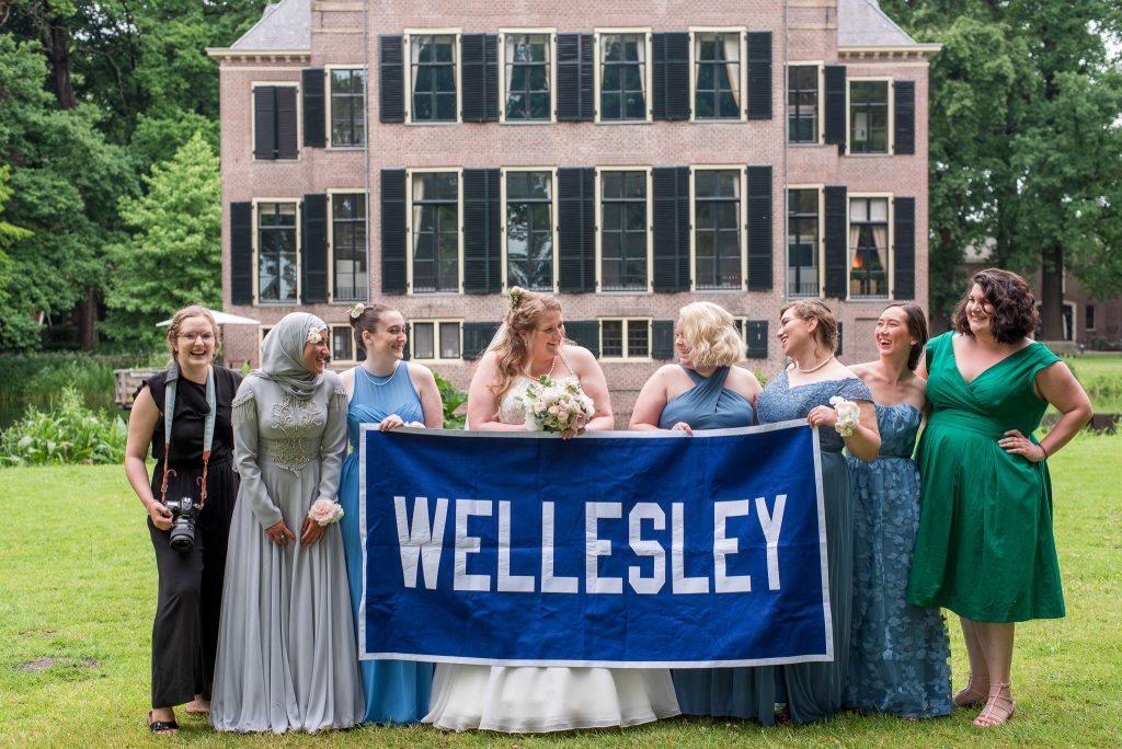 Me with my fellow Wellesley alums, including Shannon